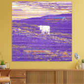Last Transmission or Cow in a Field Canvas Afdruk (Insitu (Woonkamer))