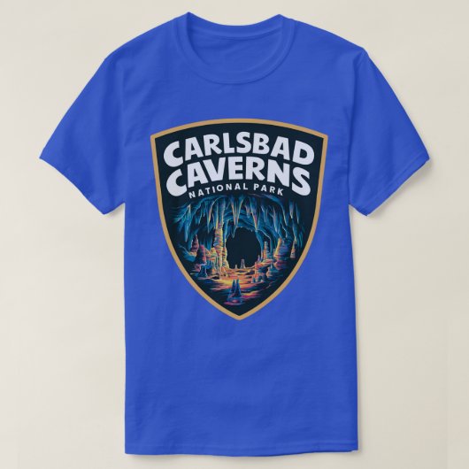 Lastbad Caverns National Park Cave Embleem T-shirt (Design voorkant)