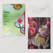 LASTEN MELISSA blauw rood paars fuchsia white Visitekaartje (Voorkant / Achterkant)