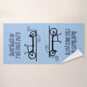 Lastenfahrrad Albtraum, Cargo bike nightmare Badhanddoek (Badhanddoek)