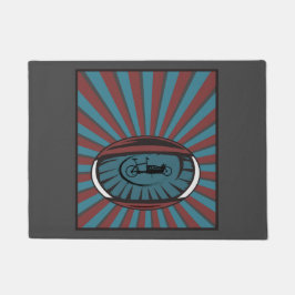 Lastenrad im Auge mit Strahlen Deurmat