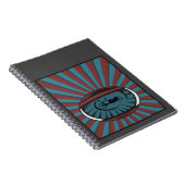 Lastenrad im Auge mit Strahlen Notitieboek (Rechterzijde)