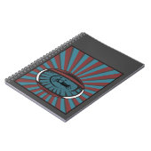 Lastenrad im Auge mit Strahlen Notitieboek (Linkerzijde)