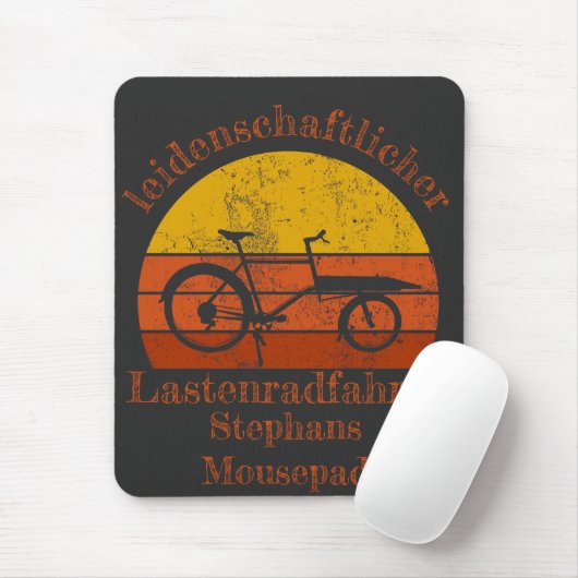 Lastenrad im Sonnenuntergang, Dein Name Muismat (Met muis)