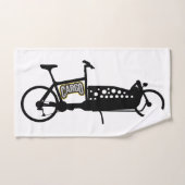 Lastenrad mit Arrowschrift dezentes Desig  Handdoek (Handdoek)