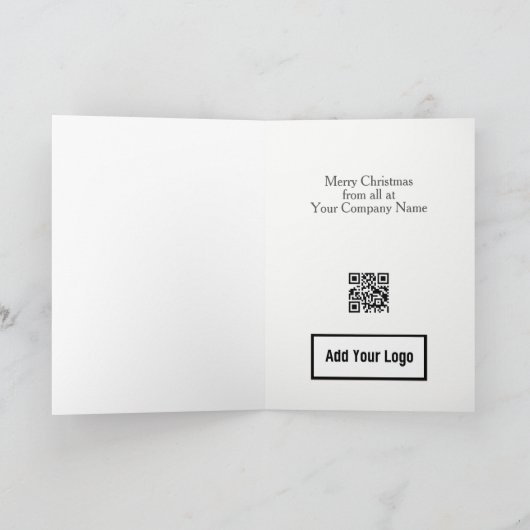 Laster teken Juridische QR-code Kerst Kaart (Binnen)