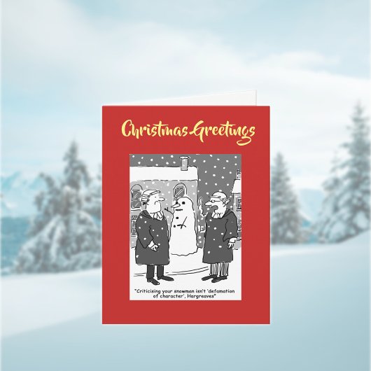 Laster teken Juridische QR-code Kerst Kaart