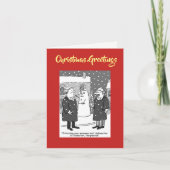 Laster teken Juridische QR-code Kerst Kaart (Voorkant)