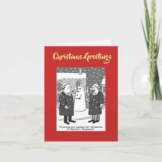 Laster teken Juridische QR-code Kerst Kaart (Voorkant)