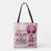 lastige bezoeker tote bag (Achterkant)