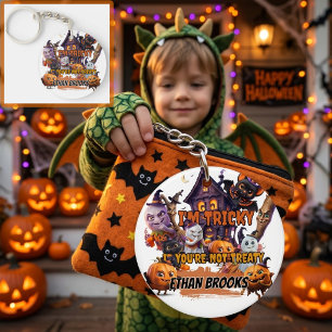Lastige of Verdrag Kinderen Halloween Acryl Sleute Sleutelhanger