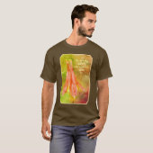 Lasting Beauty Columbine Inspirational Rumi Quote T-shirt (Voorkant volledig)