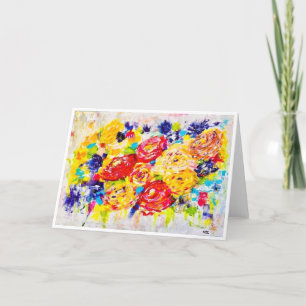 Lasting Impressions Boeket Kaart<Blank Inside> Bedankkaart