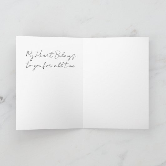 Lasting love Valentine's Kaart (Binnen)