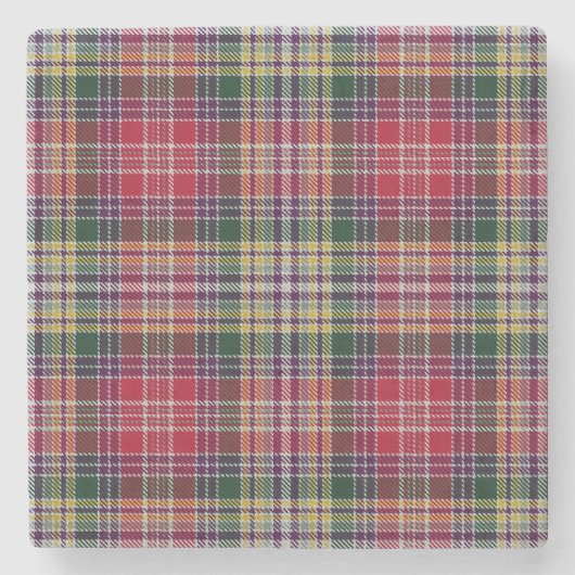 Lasting Tartan Stenen Onderzetter (Voorkant)