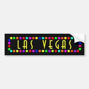 LASVEGAS IN LICHTEN BUMPERSTICKER