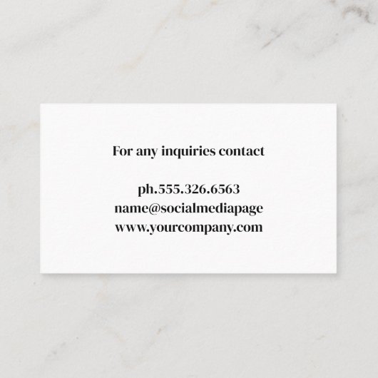 laswerk | industrieel geborsteld staal visitekaartje (Achterkant)