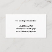 laswerk | Metaal geborsteld staal Visitekaartje (Achterkant)