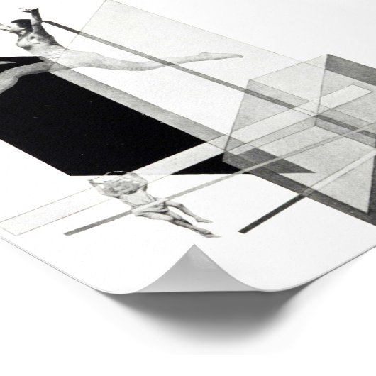 László Moholy-Nagy, mechanische Mannen, moderne ku Poster (Hoek)