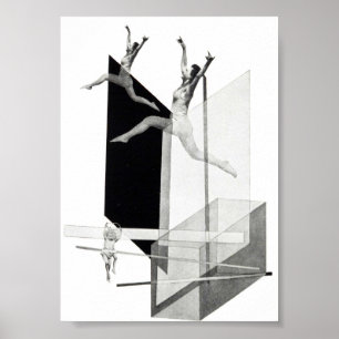 László Moholy-Nagy, mechanische Mannen, moderne  Poster