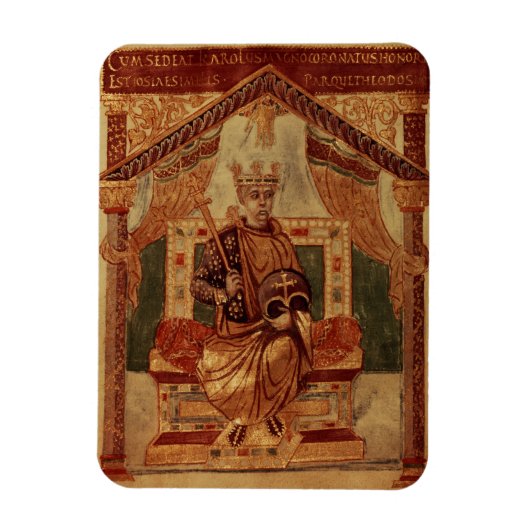 Lat 1152 f.3v Charlemagne (Carolus Magnus, Charles Magneet (Verticaal)