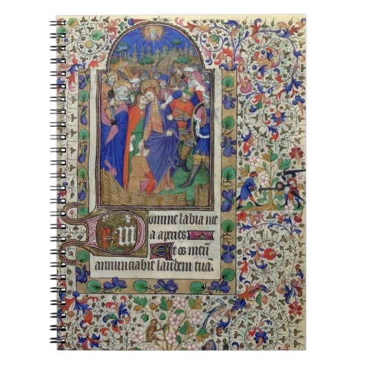 Lat 1156 f.133 The Kiss of Judas, from the Hours o Notitieboek (Voorkant)