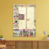 Lat 422 VolI fol.280v Het begin van het Boek van Canvas Afdruk (Insitu (Woonkamer))