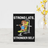 Lat Pulldown Oefening Bodybuilding Fitness Workout Kaart (Gele Bloem)