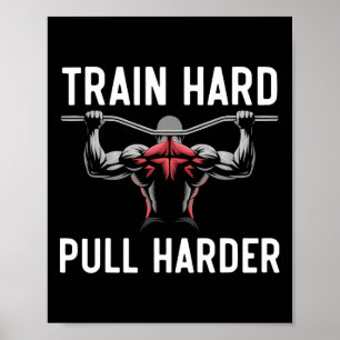 Lat Pulldown Oefening Bodybuilding Fitness Workout Poster