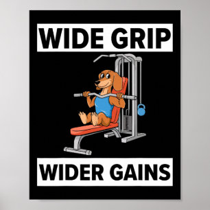 Lat Pulldown Oefening Bodybuilding Fitness Workout Poster