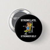 Lat Pulldown Oefening Bodybuilding Fitness Workout Ronde Button 5,7 Cm (Voorkant /achterkant)