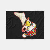 Latch Hook Faux Yarn Funny Goose Christmas Crochet Fleece Deken (Voorkant (Horizontaal))