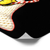 Latch Hook Faux Yarn Funny Goose Christmas Crochet Poster (Hoek)