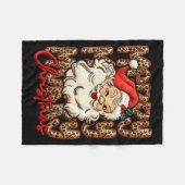 Latch Hook Yarn Crochet Coquette Merry Christmas L Fleece Deken (Voorkant (Horizontaal))