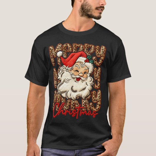 Latch Hook Yarn Crochet Coquette Merry Christmas L T-shirt (Voorkant)