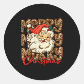 Latch Hook Yarn Crochet Coquette Merry Christmas  Ronde Sticker (Voorkant)