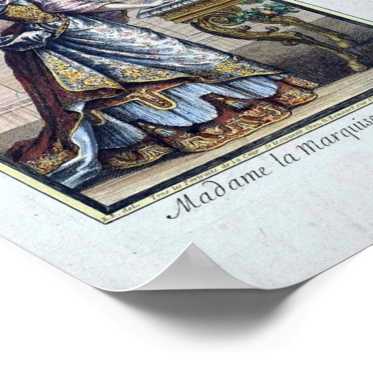 Late 17e eeuw Mode Poster (Hoek)