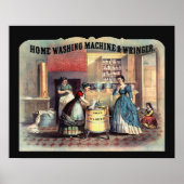 late 1800-scène voor vrouwen- en wasmachines poster (Voorkant)