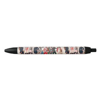 Late 19e-eeuwse militaire uniformen zwarte inkt pen