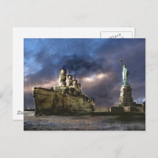 Late aankomst briefkaart (Voorkant / Achterkant)