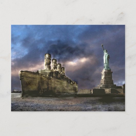 Late aankomst briefkaart (Voorkant)