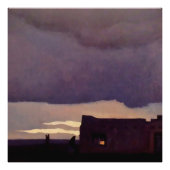 “Late Afternoon” Westerse kunst van Maynard Dixon Foto Afdruk (Voorkant)