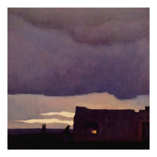 “Late Afternoon” Westerse kunst van Maynard Dixon Foto Afdruk
