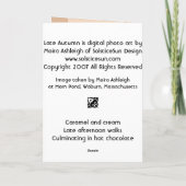 Late Autumn Kaart (Achterkant)