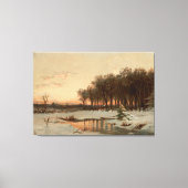 Late Autumn, Saco River Canvas Afdruk (Voorkant)