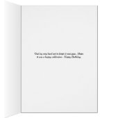 Late Birthday Kaart met Cute Burroting Owl (Binnen (Rechts))