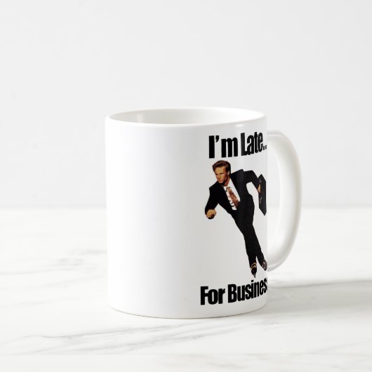 Late business rolllerblade Skater-thema Koffiemok (Voorkant rechts)