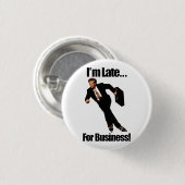 Late business rolllerblade Skater-thema Ronde Button 3,2 Cm (Voorkant /achterkant)