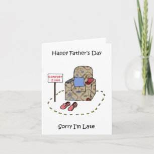 Late Happy Vaderdag Kaart