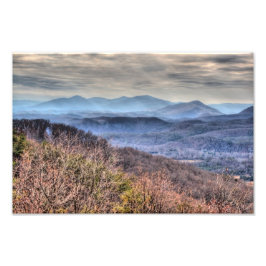 Late Herfst in Virginia Alleghenies Foto Afdruk